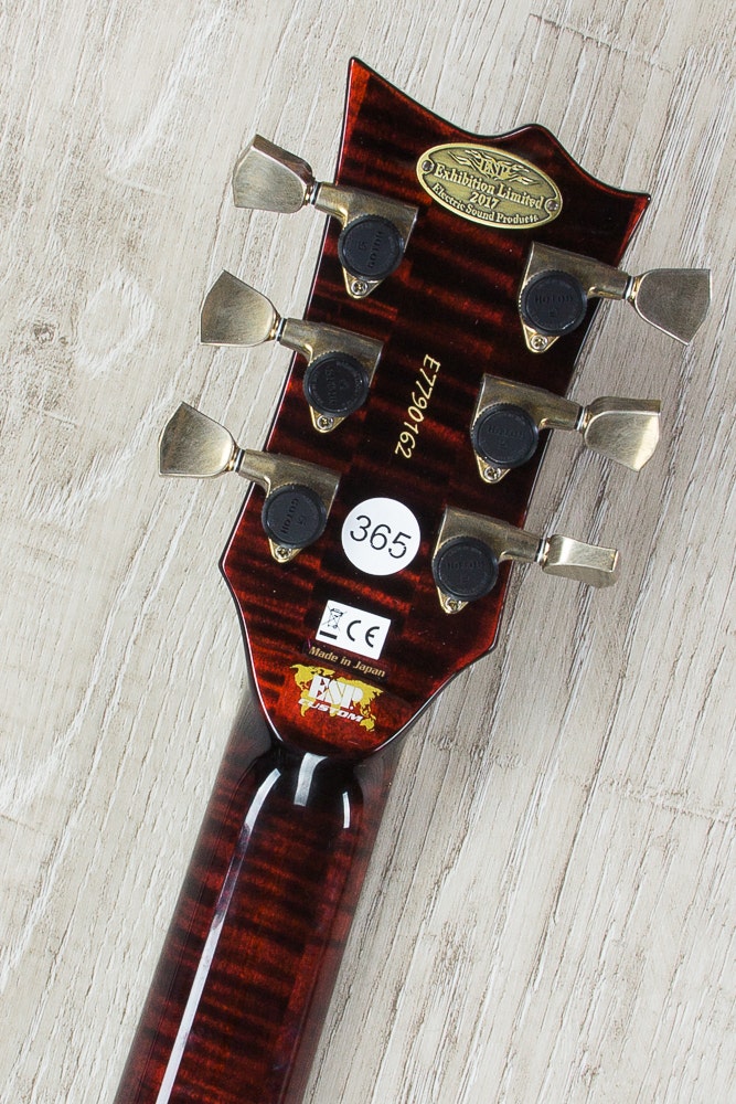 ESP Eclipse Electric Guitar, Skull Inlay, Matching Headstock, Hard Case - Black Cherry (NAMM 2017 Exhibition, Only 1 Made)