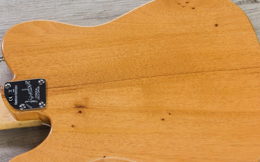 Fender Limited Edition American Elite Mahogany Tele Thinline Electric Guitar, Maple Fretboard, Hard Case