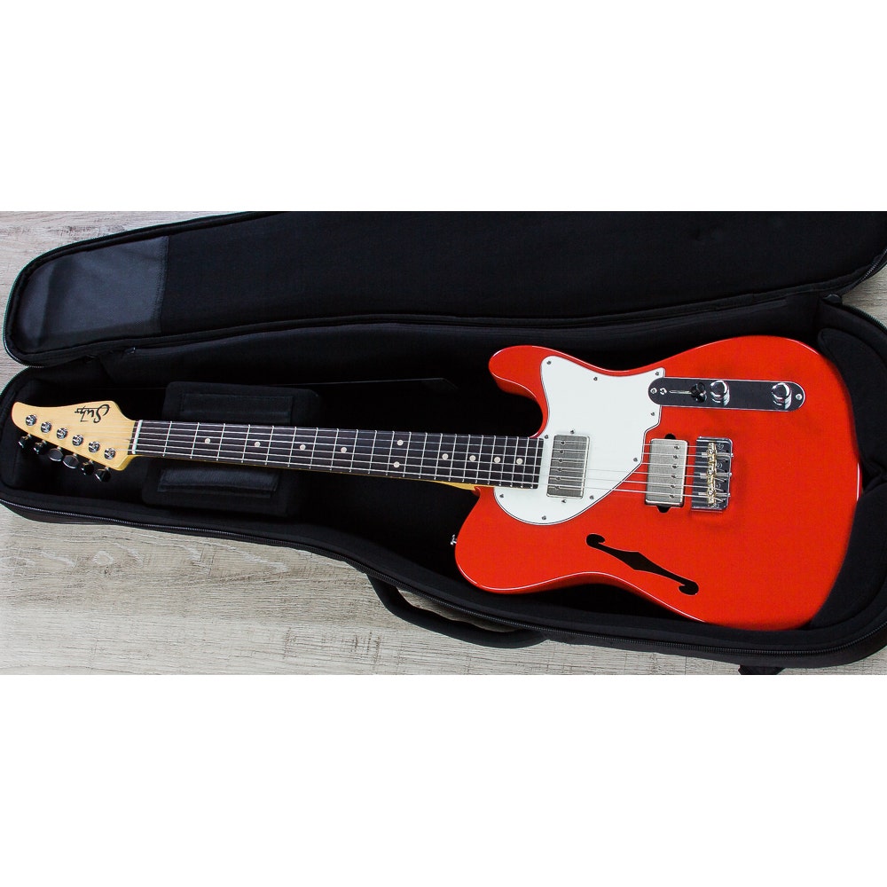 Suhr Alt T Pro Electric Guitar, Indian Rosewood Fretboard, Deluxe Padded Gig Bag - Dakota Red