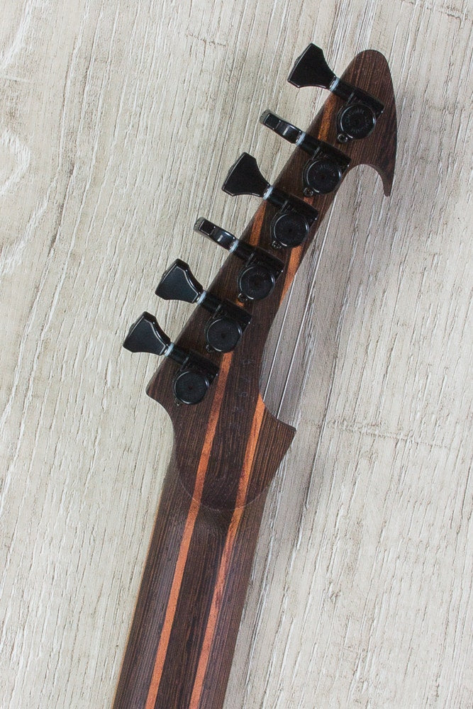 Skervesen Raptor 6 Electric Guitar, Poplar Burl Top, Hiscox Hard Case - Standard Graphite