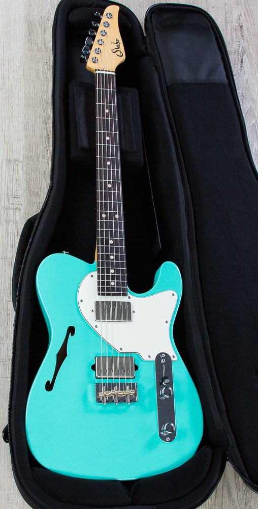 Suhr Alt T Pro Electric Guitar, Indian Rosewood Fretboard, Deluxe Padded Gig Bag - Seafoam Green