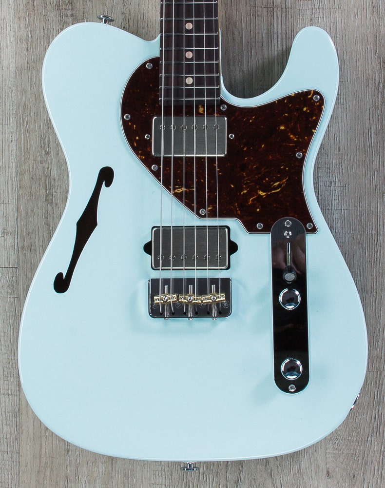 Suhr Alt T Pro Electric Guitar, Indian Rosewood Fretboard, Deluxe Padded Gig Bag - Sonic Blue
