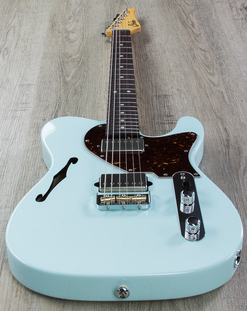 Suhr Alt T Pro Electric Guitar, Indian Rosewood Fretboard, Deluxe Padded Gig Bag - Sonic Blue