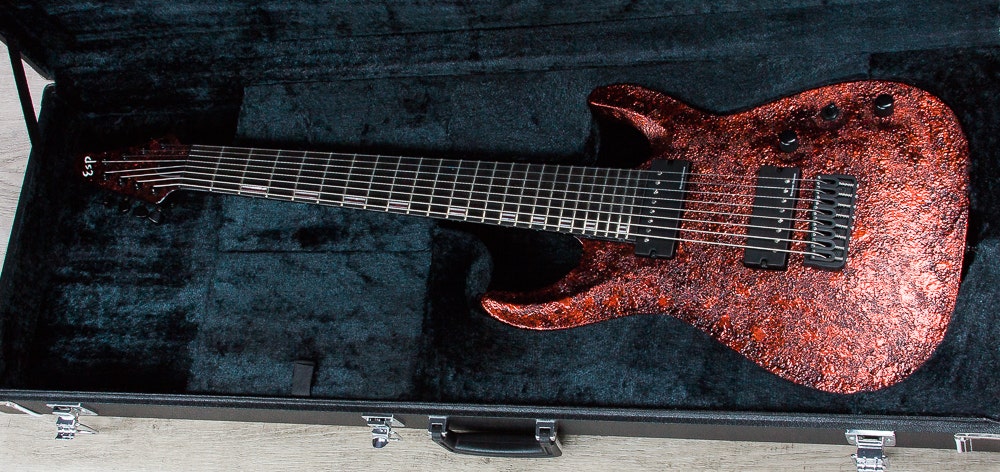 ESP 40th Anniversary NAMM Exhibition Limited EXL Horizon NT 8-String Electric Guitar with Hardshell Case - Scab Red