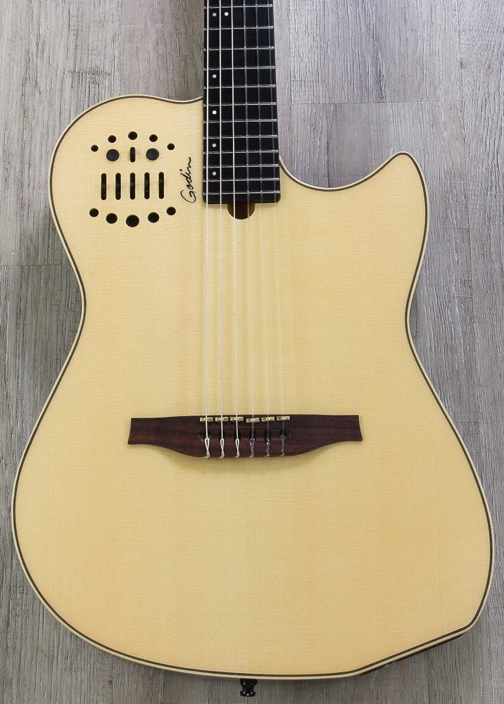 Godin MultiAc SA Series Nylon String Acoustic-Electric Guitar with Bag - Natural HG (B-STOCK)