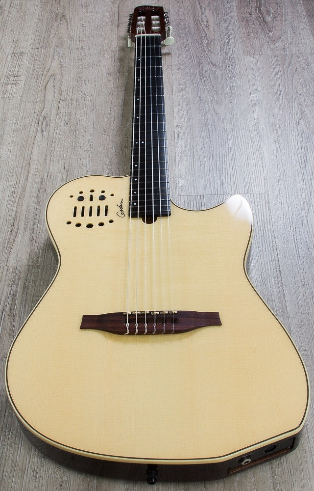 Godin MultiAc SA Series Nylon String Acoustic-Electric Guitar with Bag - Natural HG (B-STOCK)