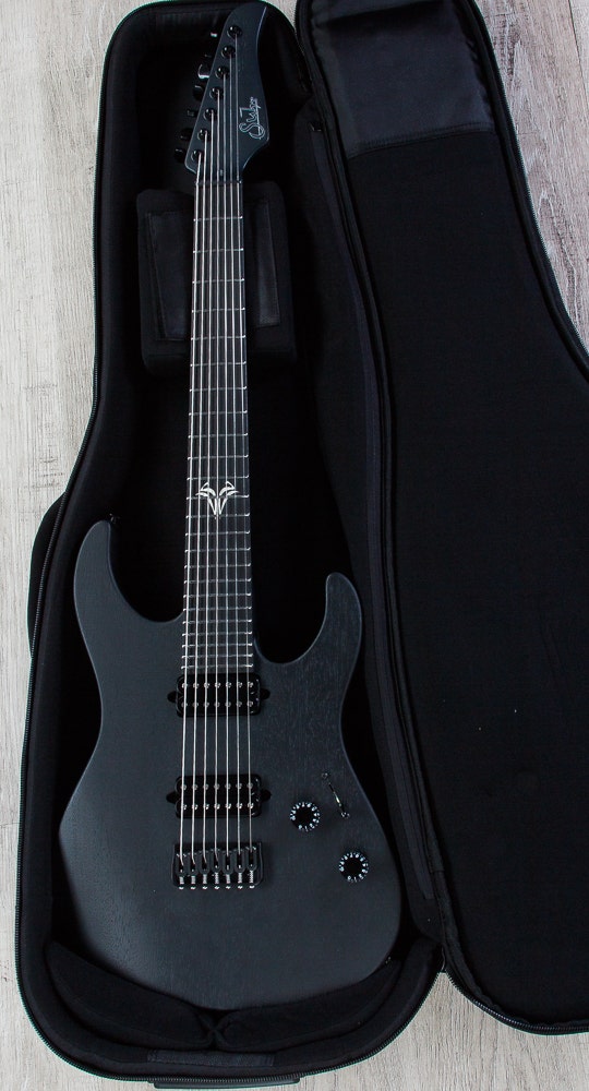 Suhr Modern 7 Satin 7-String Electric Guitar - Black Satin