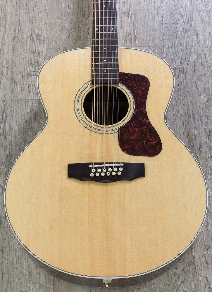 Guild F-1512E Jumbo 12-String Acoustic-Electric Guitar, Fishman Pickup, Polyfoam Case - Natural
