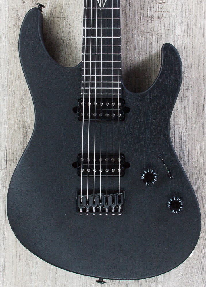Suhr Modern 7 Satin 7-String Electric Guitar - Black Satin