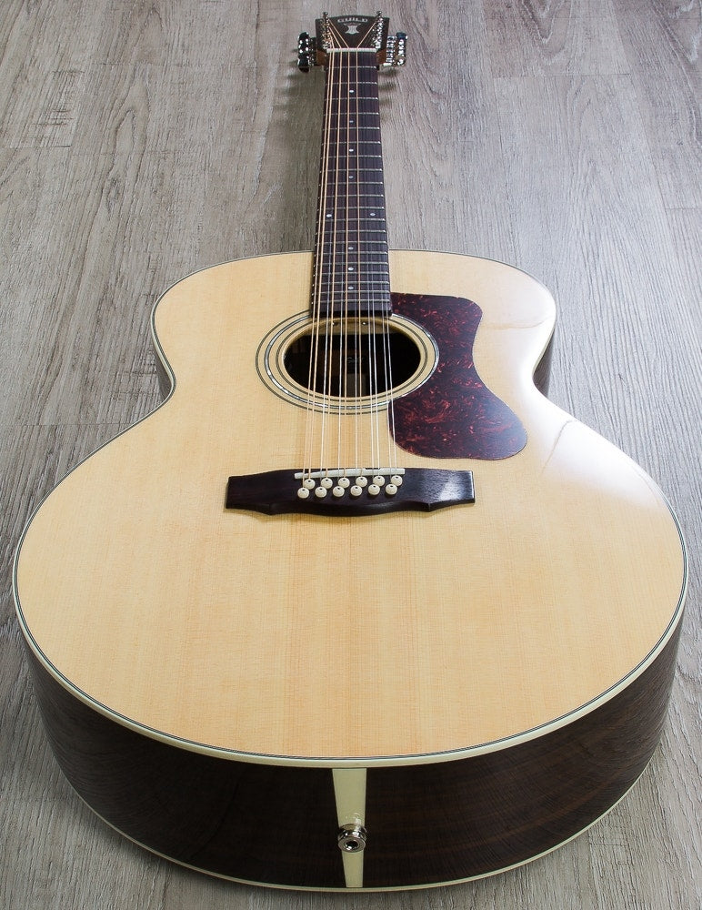 Guild F-1512E Jumbo 12-String Acoustic-Electric Guitar, Fishman Pickup, Polyfoam Case - Natural