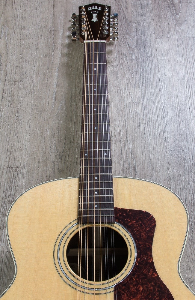 Guild F-1512E Jumbo 12-String Acoustic-Electric Guitar, Fishman Pickup, Polyfoam Case - Natural