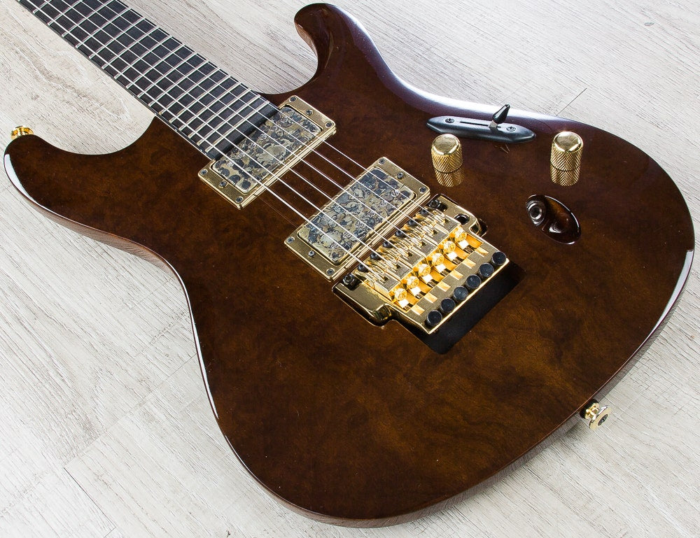 Ibanez S6UC DM S Prestige Uppercut Electric Guitar with Case - Dark Mocha (B-STOCK)