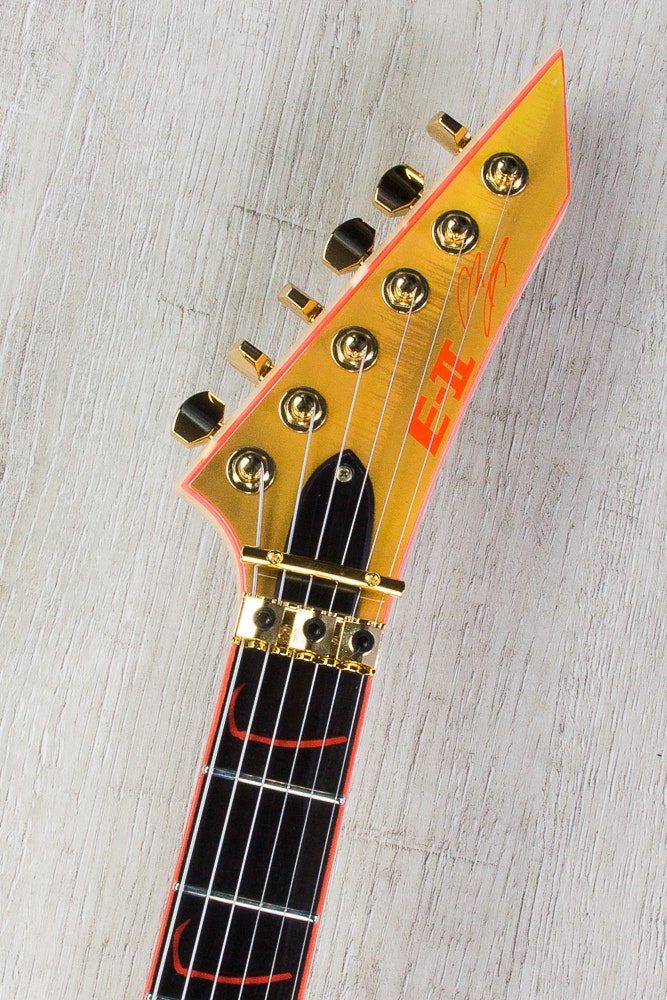 ESP E-II Signature Series Alexi Laiho Wild Scythe 6-String Electric Guitar with Hard Case - "I Worship Chaos" Graphic