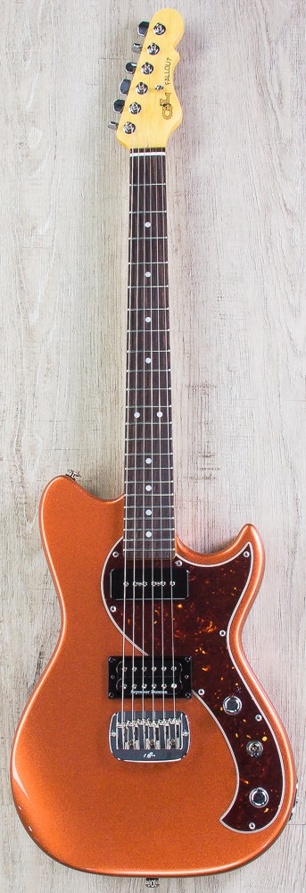 G&L USA Fallout Electric Guitar, Rosewood Fingerboard, Hard Case - Spanish Copper Metallic