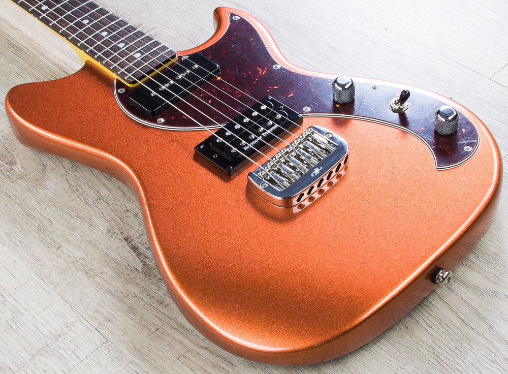 G&L USA Fallout Electric Guitar, Rosewood Fingerboard, Hard Case - Spanish Copper Metallic