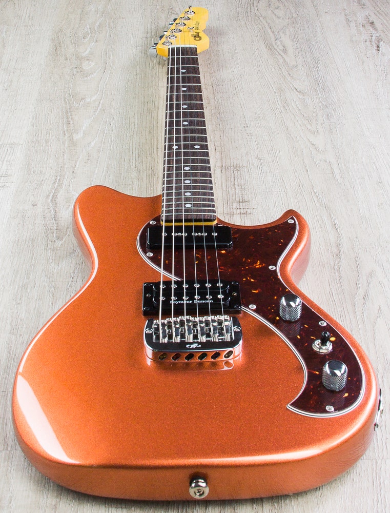 G&L USA Fallout Electric Guitar, Rosewood Fingerboard, Hard Case - Spanish Copper Metallic
