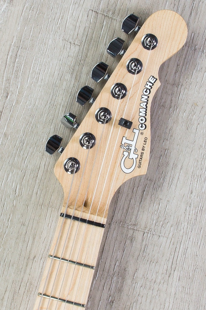 G&L USA Comanche Electric Guitar, Maple Fingerboard, Hard Case - Jet Black