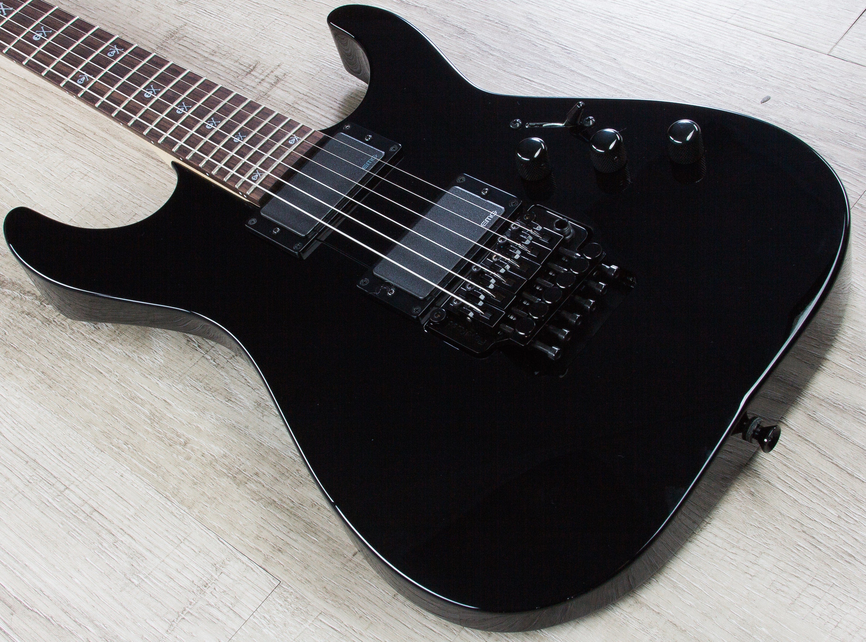 ESP KH-2 Kirk Hammett Signature Series Electric Guitar with CMHFF Case - Black (B-Stock)