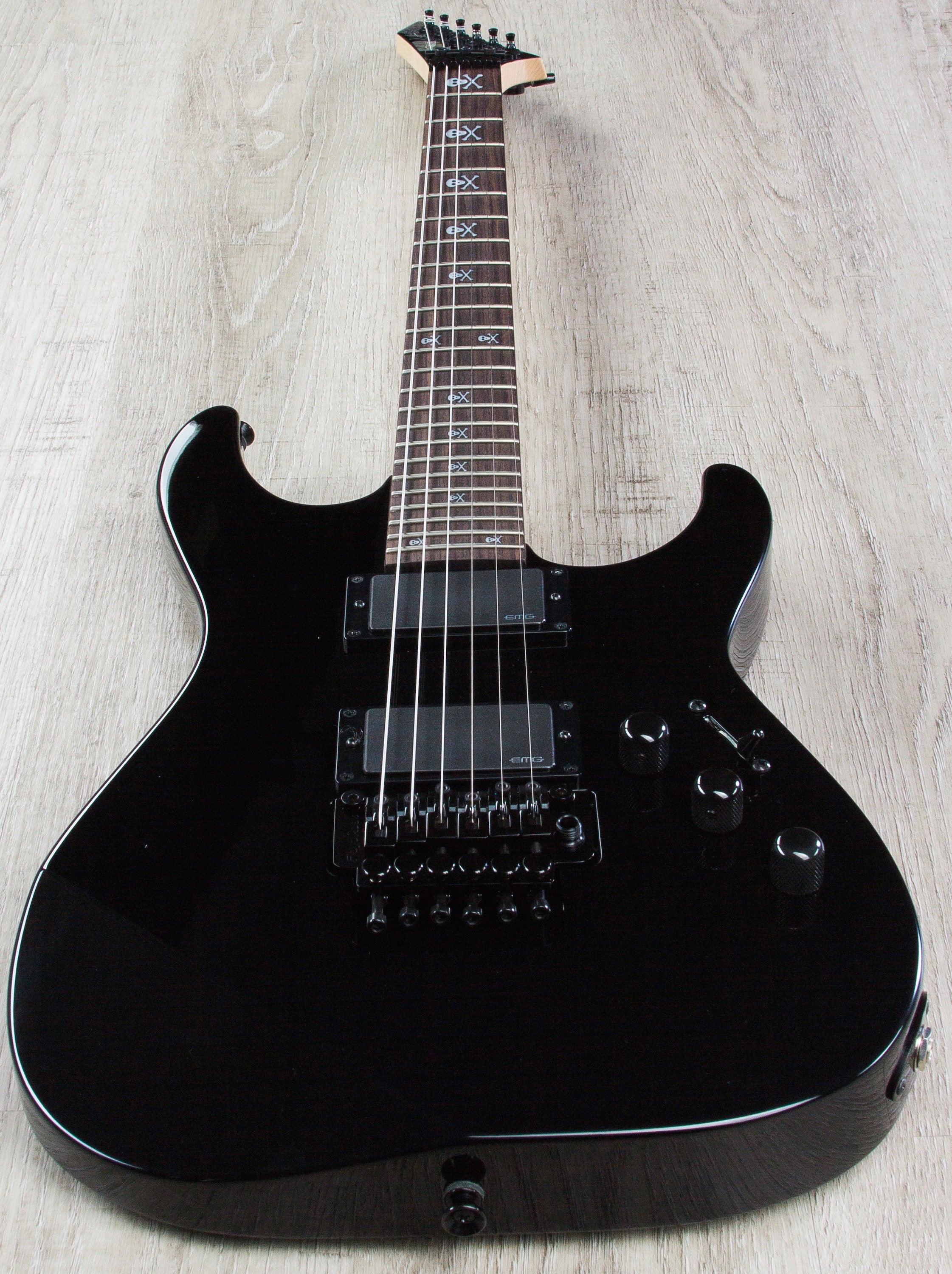 ESP KH-2 Kirk Hammett Signature Series Electric Guitar with CMHFF Case - Black (B-Stock)