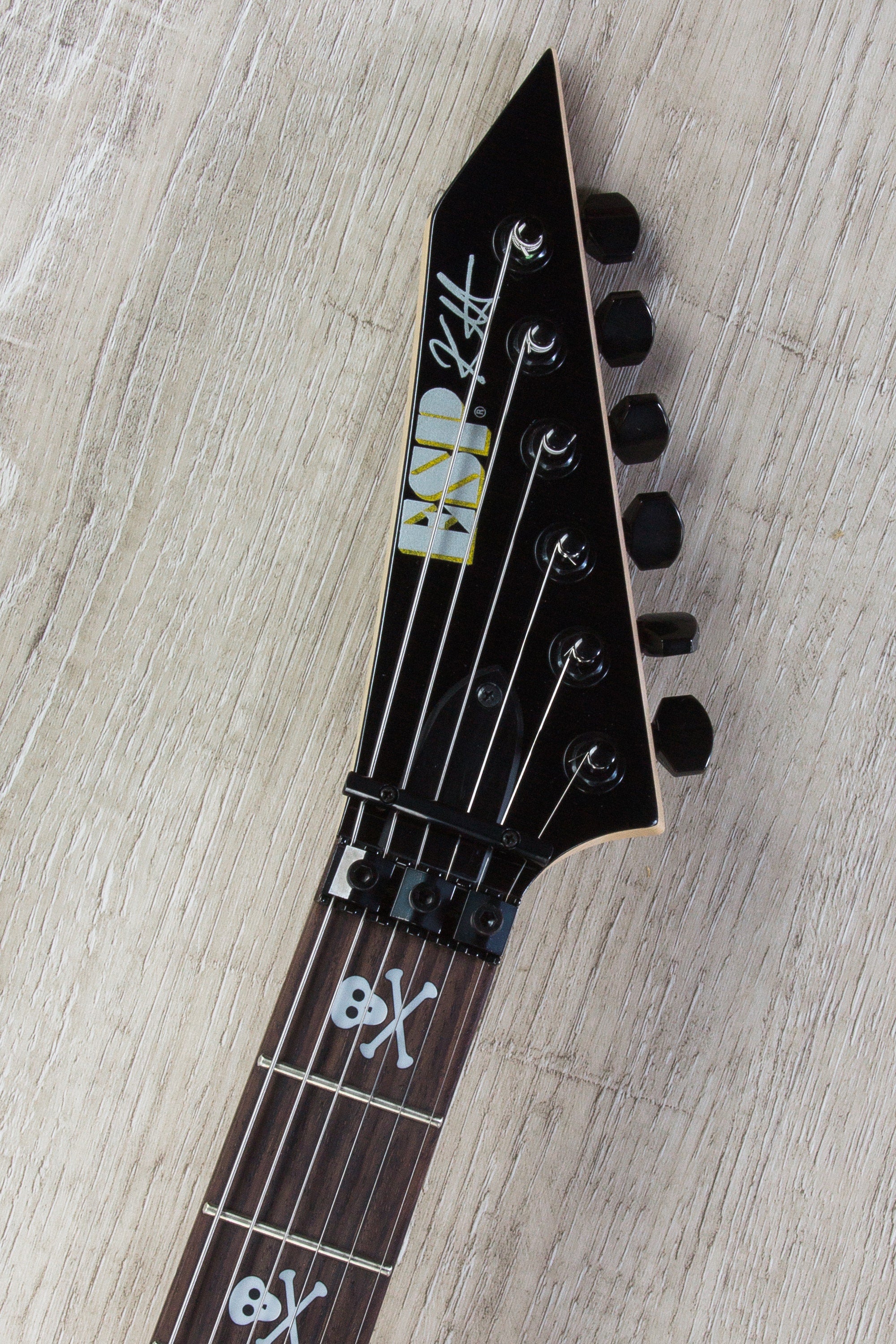 ESP KH-2 Kirk Hammett Signature Series Electric Guitar with CMHFF Case - Black (B-Stock)