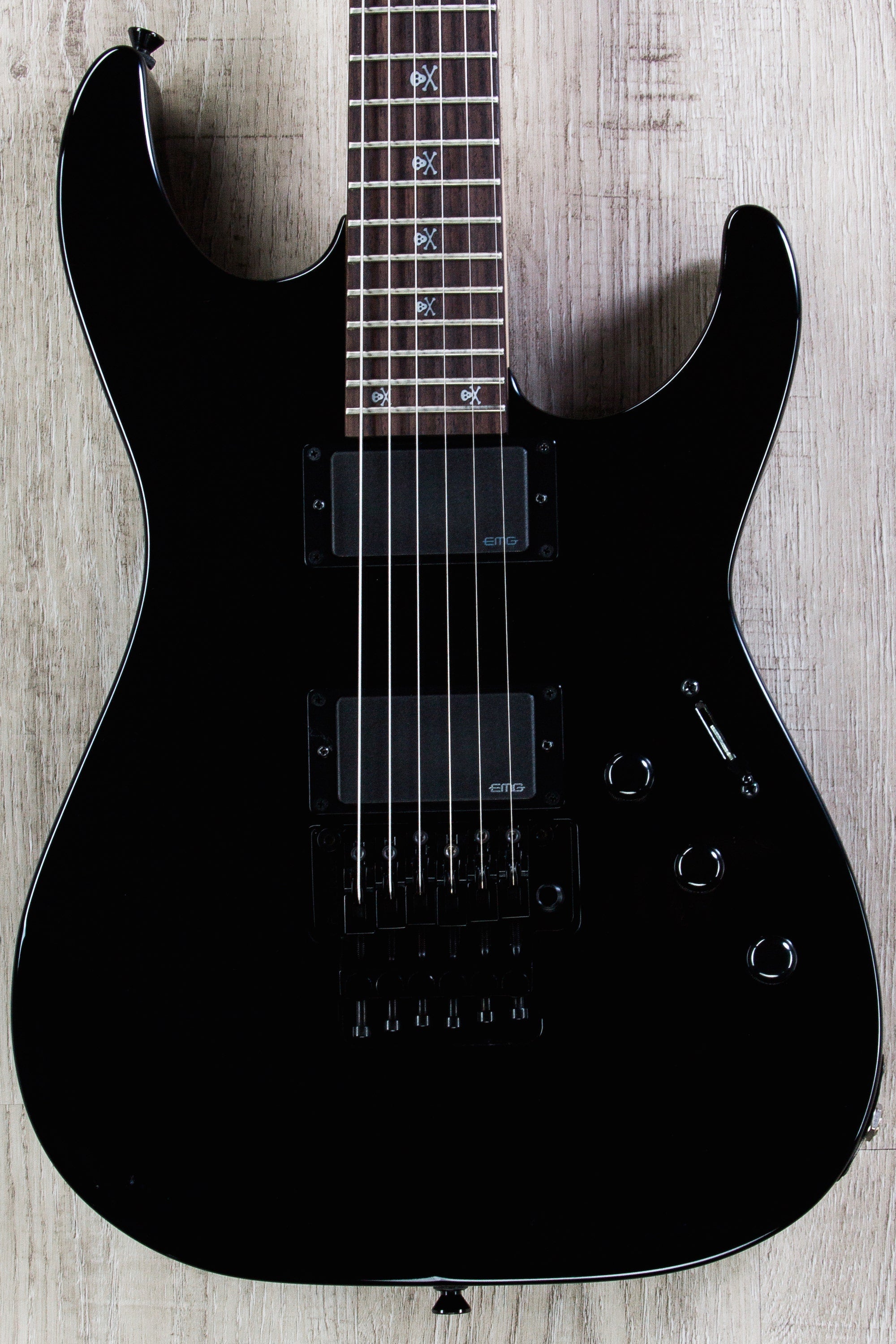 ESP KH-2 Kirk Hammett Signature Series Electric Guitar with CMHFF Case - Black (B-Stock)
