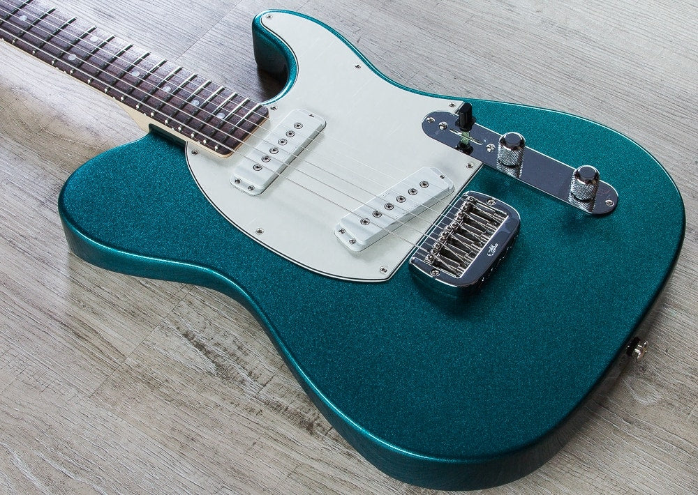 G&L USA ASAT Special Electric Guitar, Rosewood Fingerboard, Hard Case - Emerald Blue Metallic