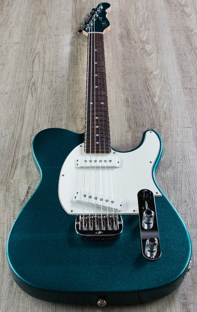 G&L USA ASAT Special Electric Guitar, Rosewood Fingerboard, Hard Case - Emerald Blue Metallic