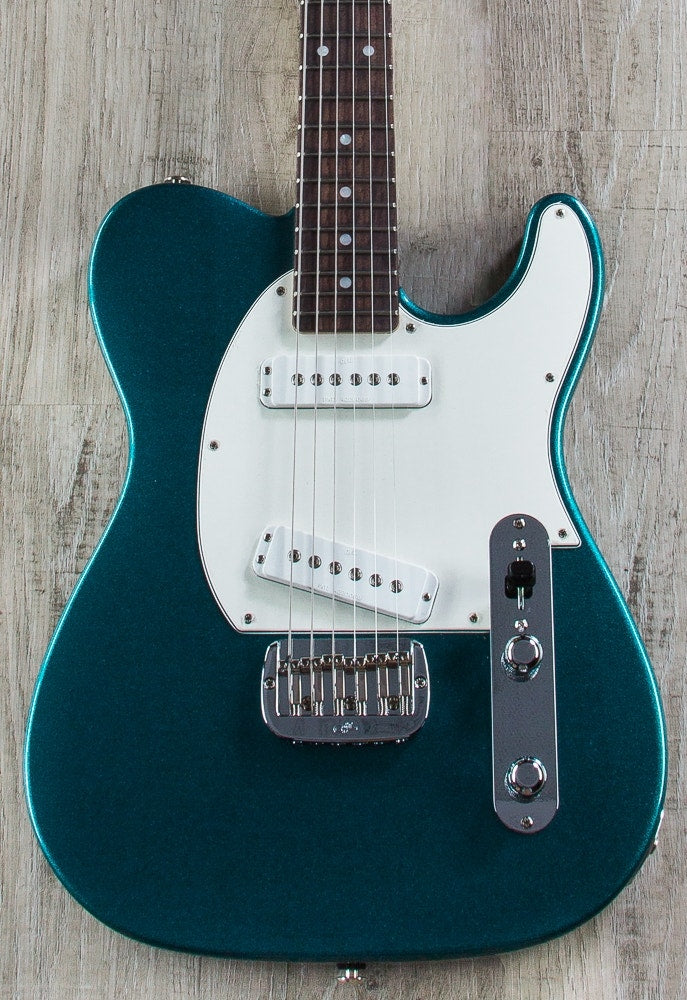 G&L USA ASAT Special Electric Guitar, Rosewood Fingerboard, Hard Case - Emerald Blue Metallic