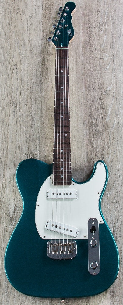 G&L USA ASAT Special Electric Guitar, Rosewood Fingerboard, Hard Case - Emerald Blue Metallic