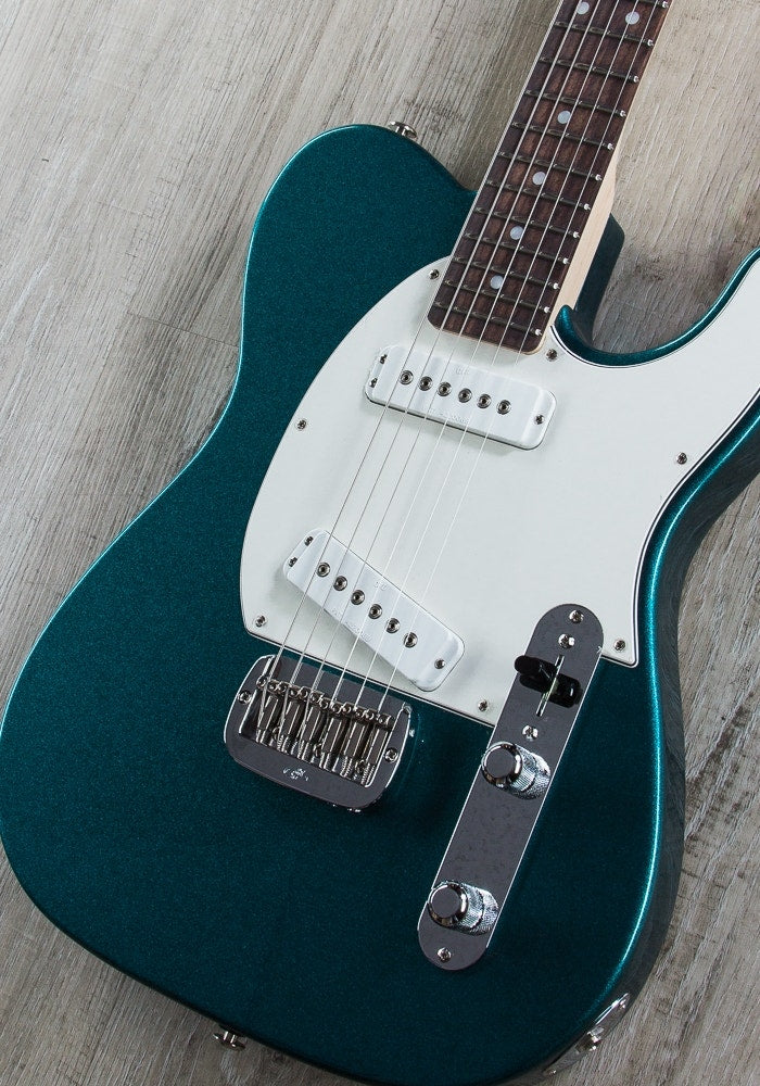 G&L USA ASAT Special Electric Guitar, Rosewood Fingerboard, Hard Case - Emerald Blue Metallic