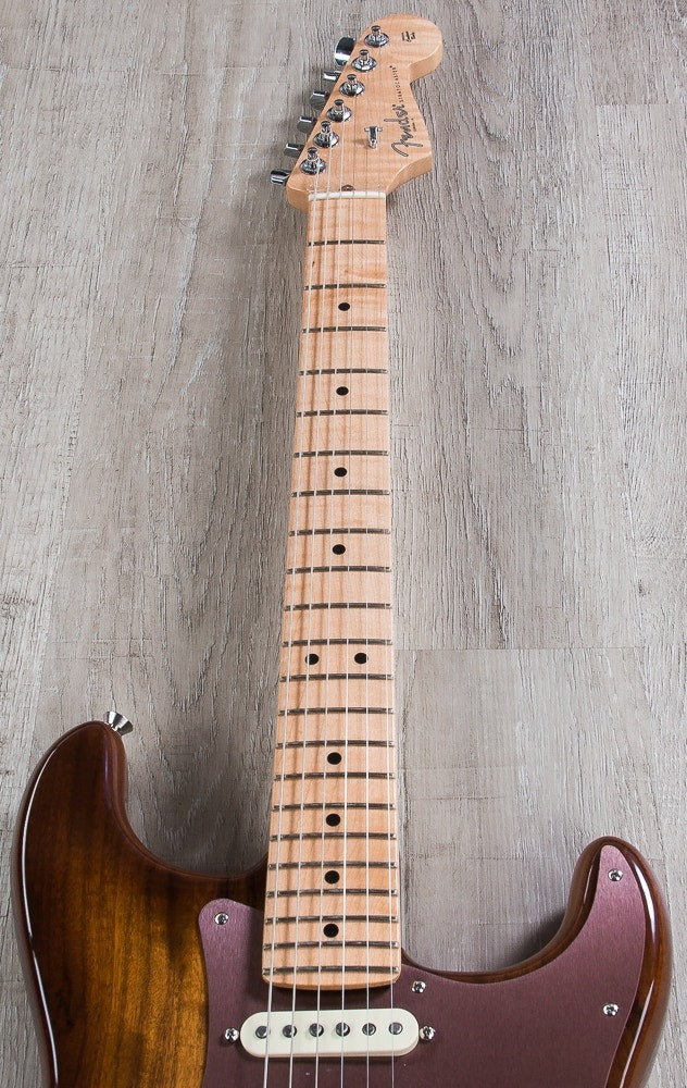 Fender Limited Edition Shedua Top Stratocaster Electric Guitar and Hard Case - Shaded Edge Burst