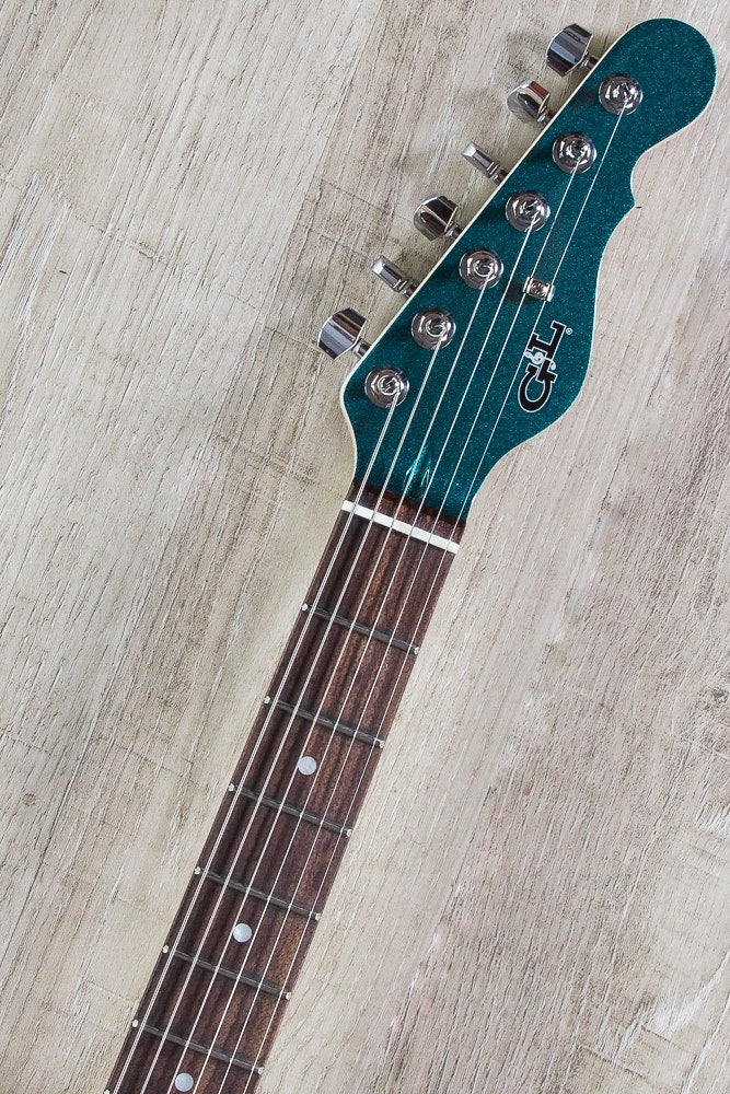 G&L USA ASAT Special Electric Guitar, Rosewood Fingerboard, Hard Case - Emerald Blue Metallic