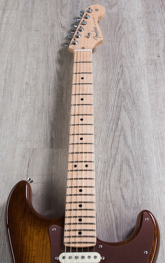 Fender Limited Edition Shedua Top Stratocaster Electric Guitar & Hard Case - Shaded Edge Burst