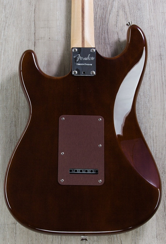 Fender Limited Edition Shedua Top Stratocaster Electric Guitar & Hard Case - Shaded Edge Burst