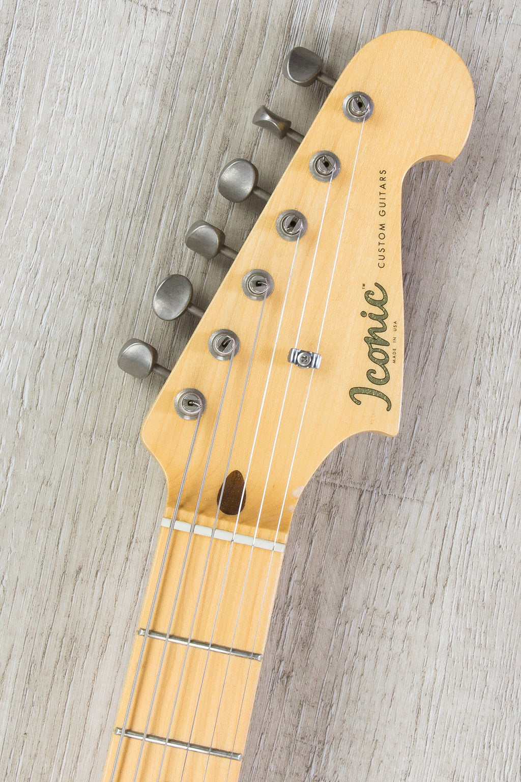 Iconic Custom Guitars Dark Side NOS Electric Guitar, Manlius Pickups, Hard Case - Gloss Black Finish
