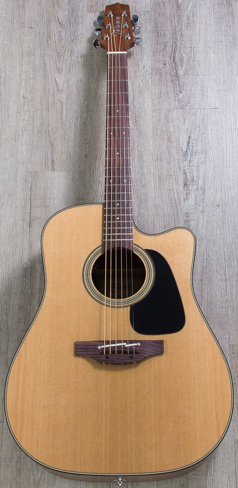 Takamine P1DC Dreadnought Body Acoustic-Electric Guitar in Natural Satin Finish with Hardshell Case