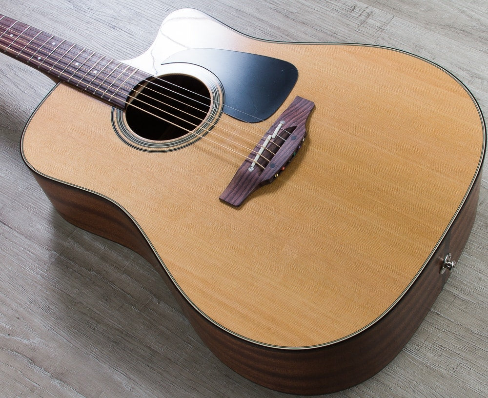 Takamine P1DC Dreadnought Body Acoustic-Electric Guitar in Natural Satin Finish with Hardshell Case