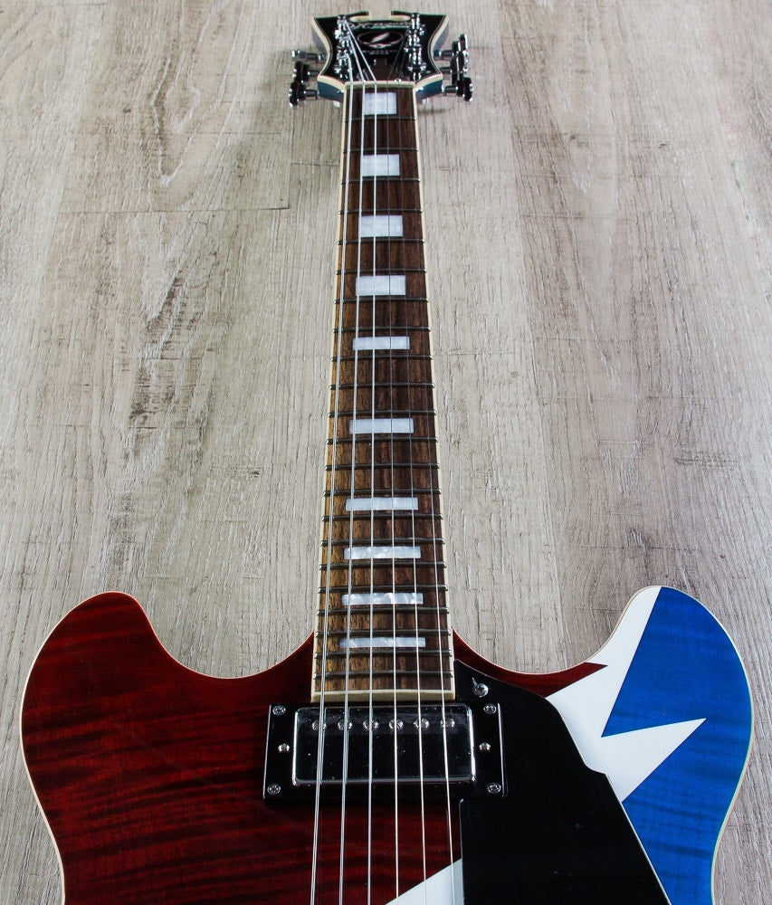 D'Angelico Premier Grateful Dead Signature DC Electric Guitar, Rosewood Fingerboard, Gig Bag