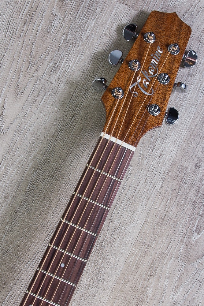 Takamine P1DC Dreadnought Body Acoustic-Electric Guitar in Natural Satin Finish with Hardshell Case