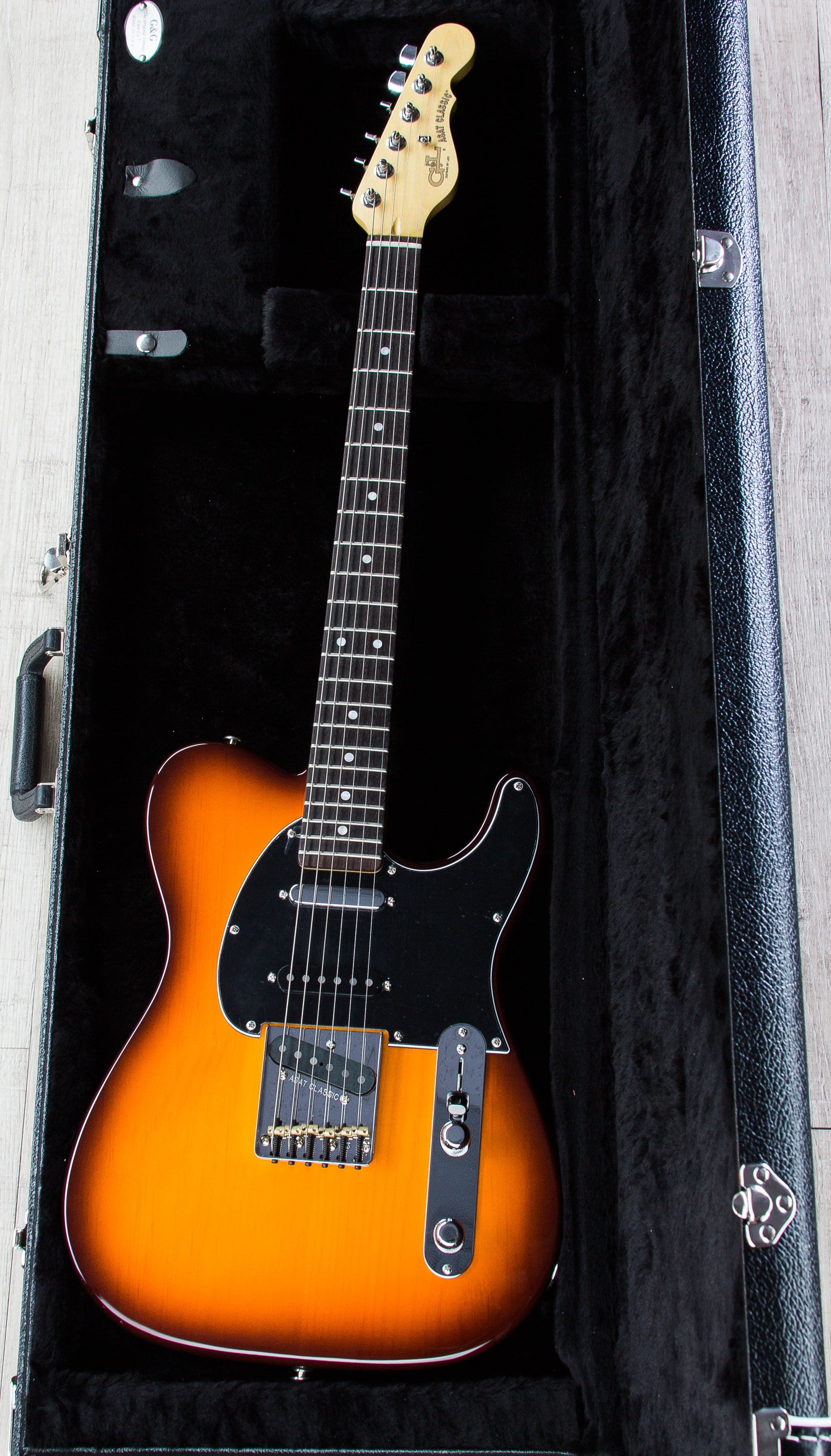 G&L USA ASAT Classic S Alnico Electric Guitar, Pine Body, Rosewood Fingerboard, Hard Case - Autumn Burst
