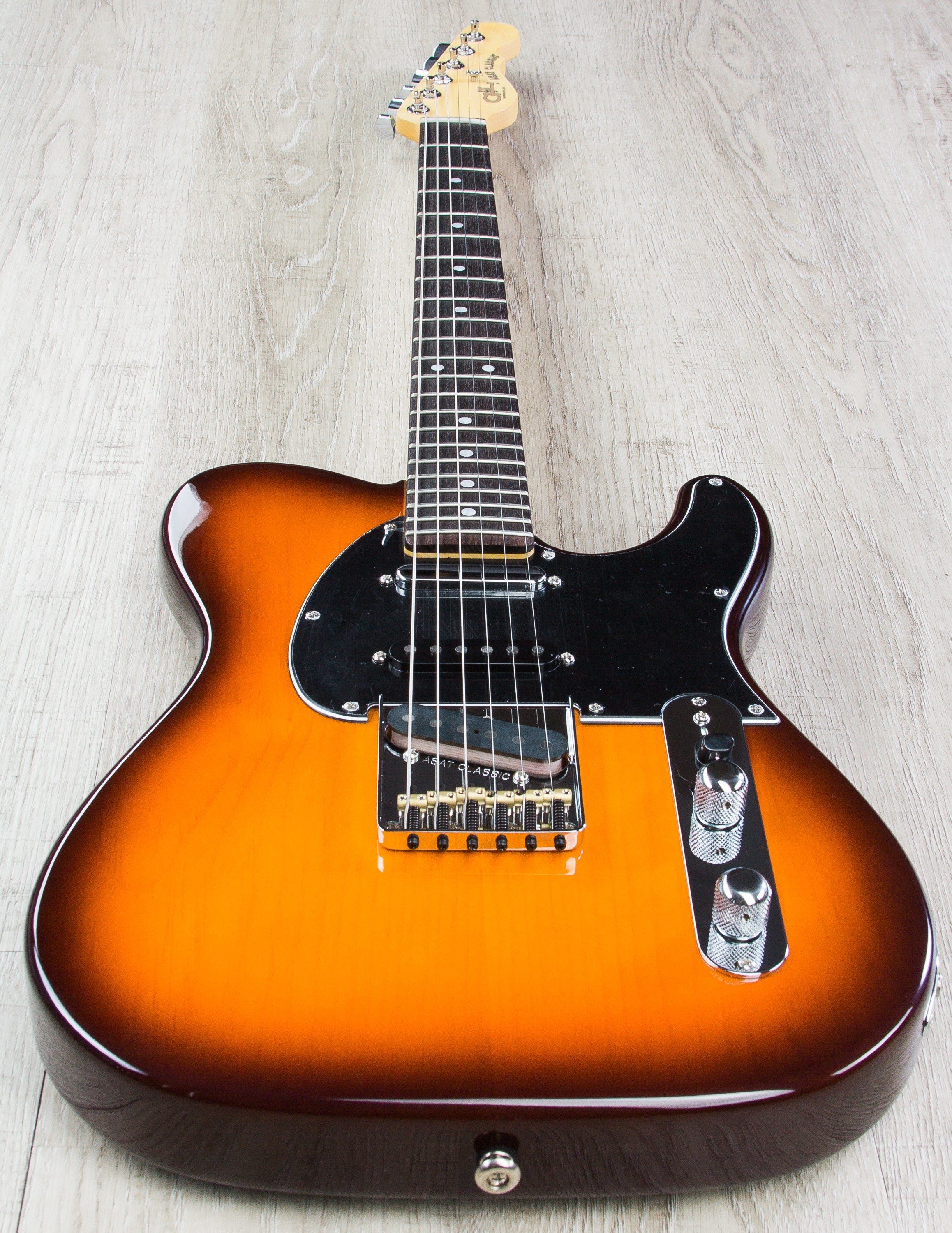 G&L USA ASAT Classic S Alnico Electric Guitar, Pine Body, Rosewood Fingerboard, Hard Case - Autumn Burst
