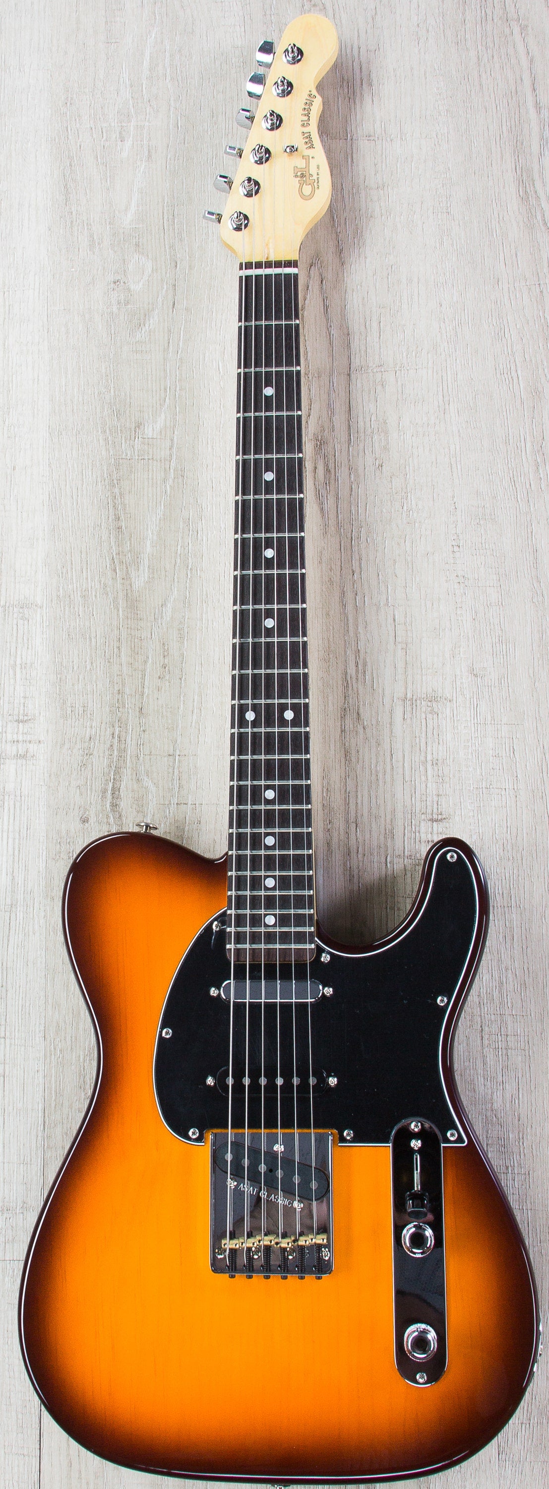 G&L USA ASAT Classic S Alnico Electric Guitar, Pine Body, Rosewood Fingerboard, Hard Case - Autumn Burst
