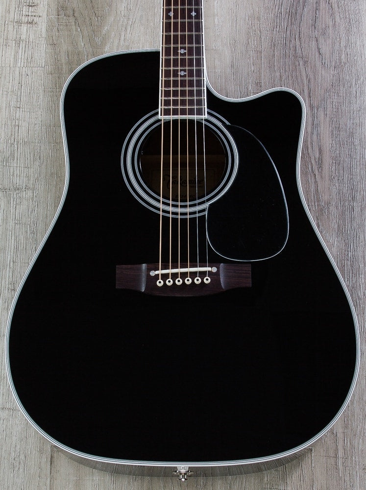 Takamine EF341SC Legacy Series Acoustic-Electric Guitar (Black) & Case (B-Stock)