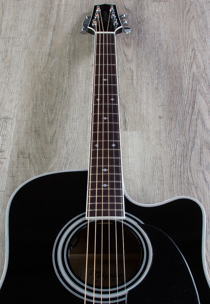 Takamine EF341SC Legacy Series Acoustic-Electric Guitar (Black) & Case (B-Stock)