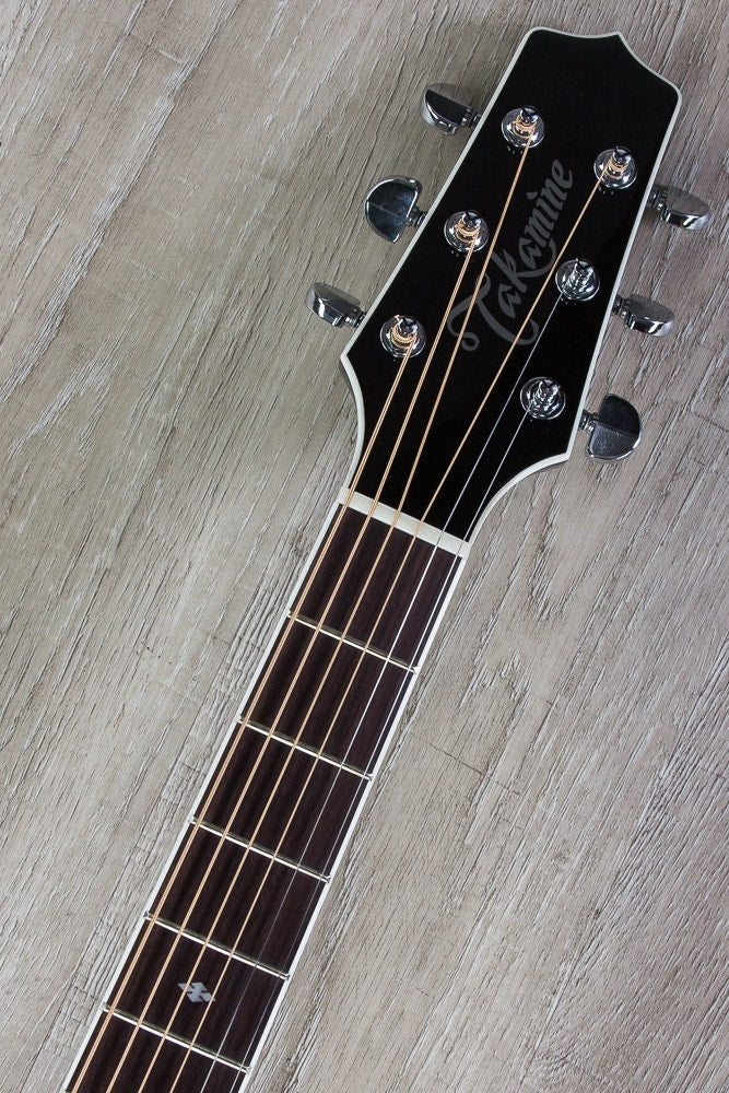Takamine EF341SC Legacy Series Acoustic-Electric Guitar (Black) & Case (B-Stock)