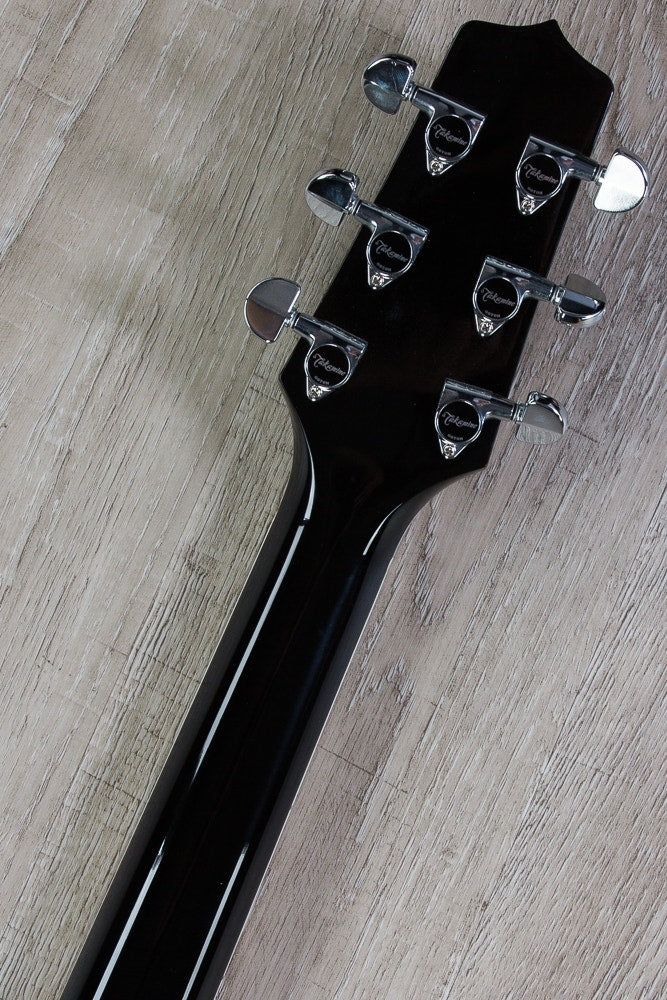 Takamine EF341SC Legacy Series Acoustic-Electric Guitar (Black) & Case (B-Stock)