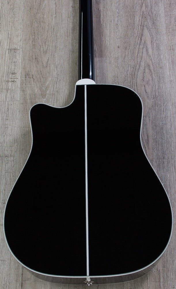 Takamine EF341SC Legacy Series Acoustic-Electric Guitar (Black) & Case (B-Stock)