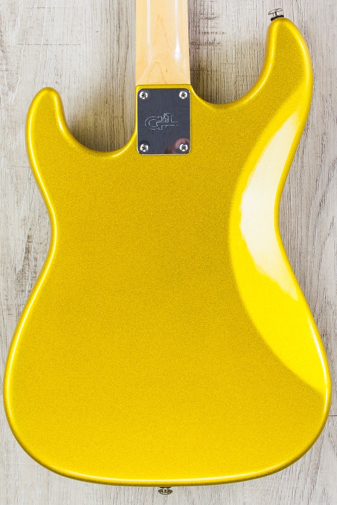G&L USA Legacy Special Electric Guitar, Maple Fingerboard, Hard Case - Yukon Gold Metallic