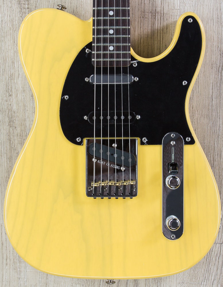 G&L USA ASAT Classic S Alnico Electric Guitar, Rosewood Fingerboard, Hard Case - Butterscotch Blonde