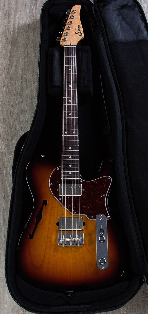 Suhr Alt T Pro Electric Guitar, East Indian Rosewood Fingerboard, Padded Gig Bag - 3-Tone Burst